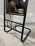 Black Metal Cheval Style Lightweight Dressing Mirror