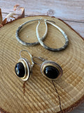 (G) Pair of Silver Tone Earrings