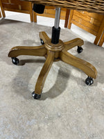 Adjustable Rattan Office Chair with Cushion