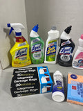 Cleaning Lot (L) *Most bottles at least half full*