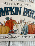 Ashland Large Textured Meet Me at the Pumpkin Patch Sign