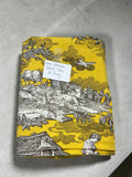 Williams Sonoma Yellow Toile de Jouy Fabric Table Cloth, 68"x90"