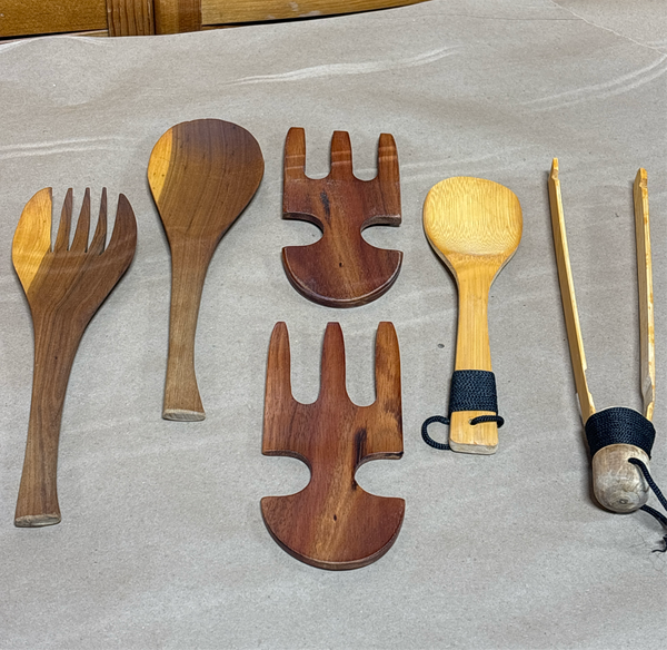 Lot of Wooden Utensils