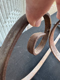 Rustic Cast Iron Vintage Sun Scroll Hanging Plant Stand