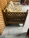 Drexel Vintage Sofa Daybed with Distinctive Latticework Frame***HEAVY ITEM***READ DETAILS ON PICK UP POLICY***