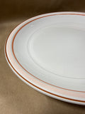 Diane Von Furstenberg Peach Colored Stripe Pasta Serving Bowl