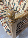 Drexel Vintage Sofa Daybed with Distinctive Latticework Frame***HEAVY ITEM***READ DETAILS ON PICK UP POLICY***