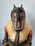 Gouro Vintage Wooden Zamble Mask Statue