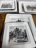 Set Of 11 “Cities” Dinner And Salad Plates