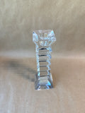Rogaška Crystal Geometric Faceted Candlestick Holder
