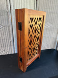 Heavyweight Wooden 4-Panel Folding Pet Gate with Cut Out Design