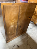 Henredon (not marked) Campaign Style Nightstand with Power Plug