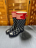 Western Chief "Flag" Rubber/Rain Boots, WOMENS SIZE 8