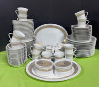 96-Piece Mikasa Tempo-Seventy Japan 5894 Midas Gold Filigree China Set