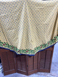 Williams Sonoma Butterflies And Flowers Round Table Cloth (B)