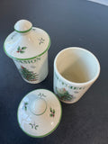 2-Piece Spode Christmas Tree Lidded Spice Jar Set
