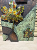Metal 3D Leaf Wall Hanging