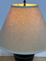 Metal Lamp with Linen Shade - Heavy