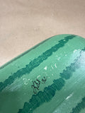 Small Folk Art Watermelon With Slice Cutout - Signed (B)