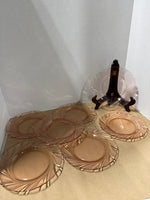 Set Of 11 Pink Vereco Dishes