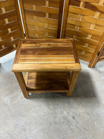 Teak Style Shower Bench