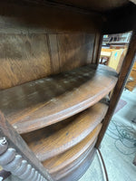 Antique Bow Front China Cabinet***HEAVY ITEM***