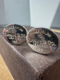Please Return To Tiffany & Co. Sterling Silver Cuff Links