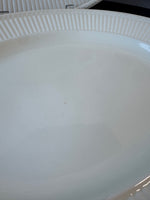 2-Piece Wedgwood England Edme Cream China Oval Serving  Platters