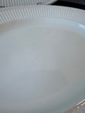 2-Piece Wedgwood England Edme Cream China Oval Serving  Platters