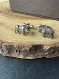 Tiffany & Co. Bear & Bull Sterling Silver Cuff Links