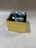 Restoration Silver Tone Bud Vase - Set Of 3