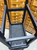 Pair of 24" Counter Height Black Stools