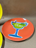 Set Of 3 Summer Melamine Plates