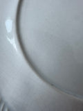 Doranne of California Pottery White Scallop Edged Oval Platter
