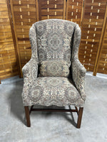 Wing Back Chair, Reupholstered by "Mack Upholstery-The CW Way"