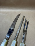 3 Piece Pearl Style Handles Serving Utensils