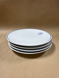 Royal Copenhagen Blue Fluted Dessert Plates #729 - Set Of 4 (F)