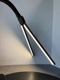Dual Head Color Changing Adjustable LED Desk Lamp with USB & Magnetic Phone Charging Pad (WORKS)