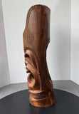 Hand Carved Wooden Heavyweight Maori Tiki Totem