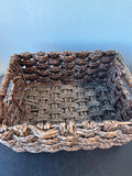 Dark Woven Storage Basket