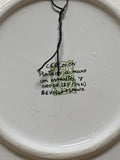 Spanish Decorative Enamel & 24K Gold Painted Wall Plate (B)