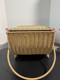 Rainbow Ciroa Resin Woven Picnic Basket