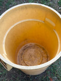 Rubbermaid Brute Plastic Trash Can with Lid, 32"H