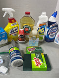 Cleaning Lot (G) *Most bottles at least half full*