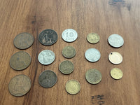 F-Assorted Foreign Coins, 16 pc
