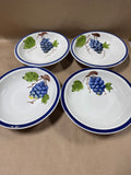 Set Of 4 Vitantonio Italian Grape Bowls