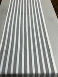 Pier 1 Imports White/Gray Striped Table Runner, 74"x14 1/2"