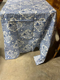 Bird Motif,  Blue/White Fabric Table Cloth, 100"x60"