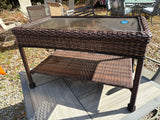 All Weather Wicker Coffee Table *Read Description