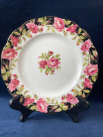 Queen Anne Black Magic Fine Bone China Dessert Plate and Saucer